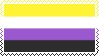 nonbinary flag stamp